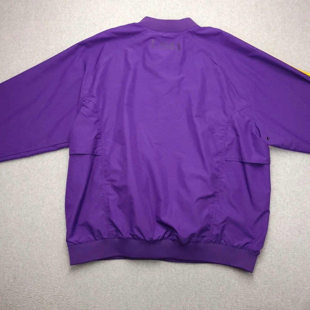 LSU Tigers Jacket Mens 2XL‎ Purple NCAA Football Nike Quarter Zip Pullover